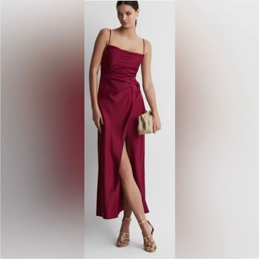 NWT Significant Other Elegant Burgundy Evening Dress, US2